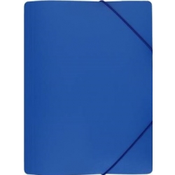 Teczka na gumkę plastikowa BIURFOL TGS-01 niebieska